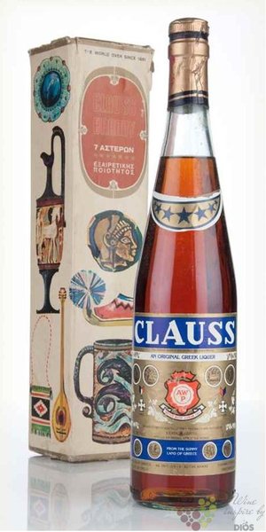 Clauss 7 Strars spirit gift box Greek brandy 40% vol.  0.70 l