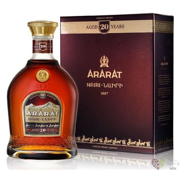 Ararat  Nairy  aged 20 years Armenian brandy 40% vol.     0.70 l
