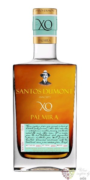 Santos Dumont  Xo Palmira  aged Brasilian rum 40% vol.  0.70 l