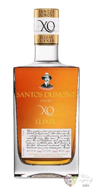 Santos Dumont  Xo Elixir  flavored Brasilian rum 40% vol.  0.70 l