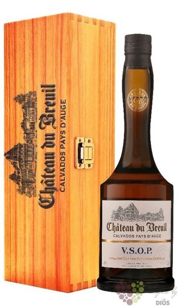 Chateau du Breuil  VSOP  wood box Calvados Pays dAuge 40% vol.  0.70 l