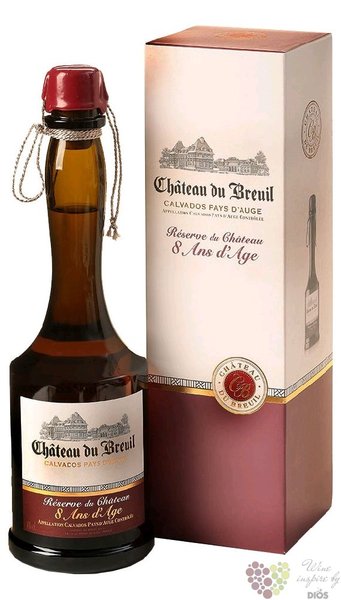 Chateau du Breuil  Reserve du Chateau  aged 8 years gift box Calvados Pays dAuge 40% vol.  0.35 l