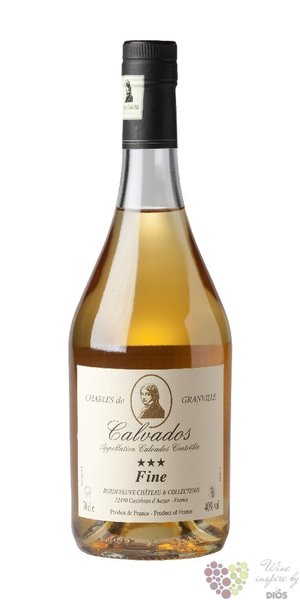 Charles de Granville „ Fine ” Calvados Pays d´Auge 40% vol.  0.70 l