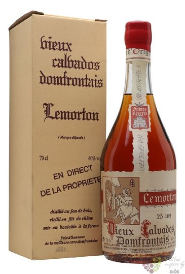 Didier Lemorton „ Grande Reserve ” aged 25 years Calvados Domfrontais Aoc 40% vol.  0.70 l