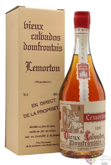 Didier Lemorton 1980  Grande Reserve  Calvados Domfrontais Aoc 40% vol.  0.70l