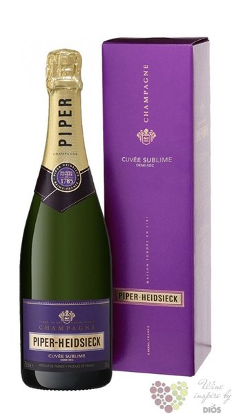 Piper Heidsieck  cuve Sublime  demi sec Champagne Aoc  0.75 l