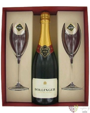 Bollinger  Special cuve  2glass Riedel pack brut 1er cru Champagne  0.75 l