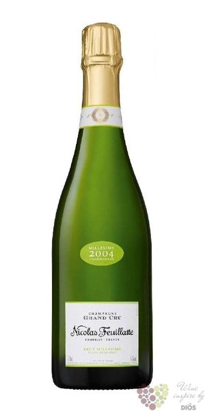 Nicolas Feuillatte blanc „ Cépage Chardonnay ” 2000 Grand cru Champagne  0.75 l