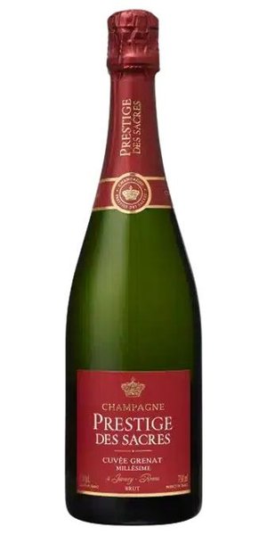 Prestige des Sacres  Cuvee Grenat Millesime  2013 brut Champagne Aoc  0.75 l