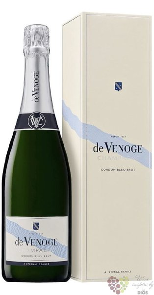 de Venoge  Cordon Bleu  brut gift box Champagne Aoc  0.75 l