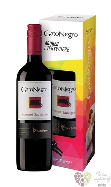 Cabernet Sauvignon  Gato Negro  2014 gift box Curico valley via San Pedro   0.75 l
