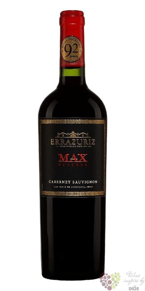 Cabernet Sauvignon „ Max reserva ” 2018 Aconcagua valley viňa Errazuriz  0.75 l
