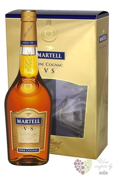 Martell  VS  2 glass pack Fine Cognac Aoc 40% vol.  0.70 l