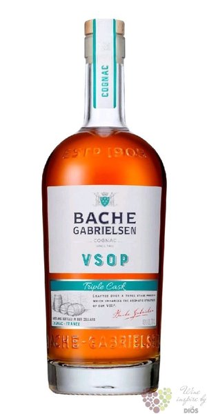 Bache Gabrielsen  VSOP - Triple cask  Cognac Aoc 40% vol.  1.00 l