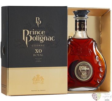 Prince Hubert de Polignac  XO Royal  gift set fine Cognac Aoc 40% vol.  0.35 l