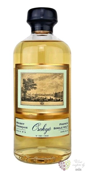 Osokye  no.54  single malt French whisky Jean Godet 43% vol.  0.50 l
