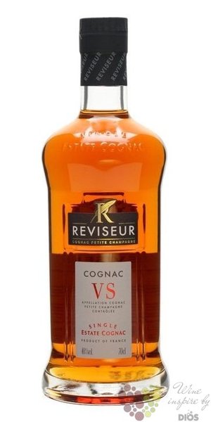 Reviseur „ VS ” Petite Champagne single estate Cognac 40% vol.. 0.05 l