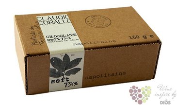 Claudio Corallo chocolate 73,5 % with pieces of cacao beans 160 g
