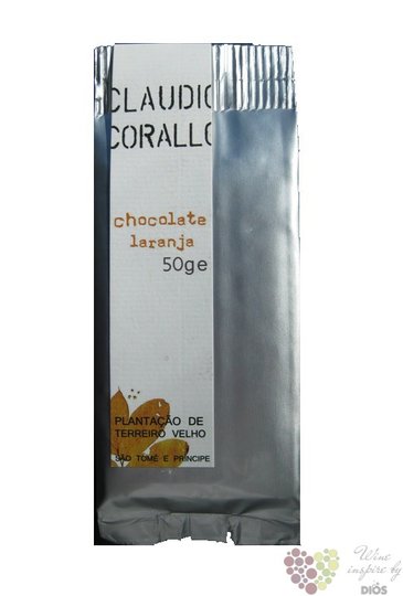 Claudio Corallo chocolate 70% with crystallized orange peels 50 g