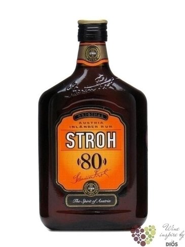 Sebastian Stroh  Original 80  Inlander Austrian rum 80% vol.  0.50 l