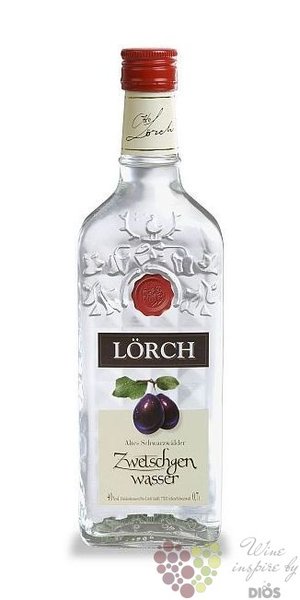 Zwetschgenwasser German plum brandy by Lrch 40% vol.    0.70 l