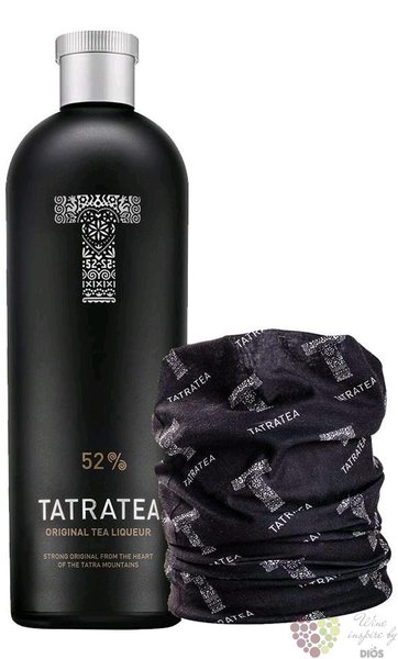 Tatratea  Original Bandana set  Slovak herbal liqueur by Karloff 52% vol.  0.70 l