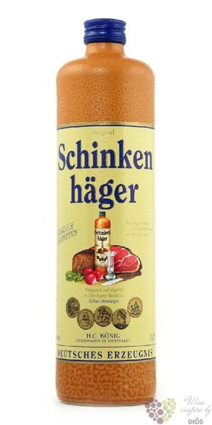 Schinkenhager typical German Steinheger by H.C.Konig 38% vol.  0.70 l