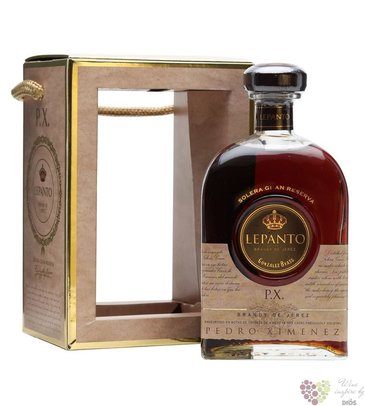 Brandy de Jerz  Lepanto PX  Solera Grand reserva by Gonzales Byass 36% vol. 0.70 l