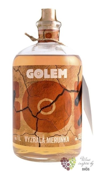 Golem „ Vyzrálá meruňka ” bohemian aprycot liqueur 37.5% vol.  0.50 l