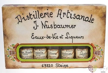 Jos.Nusbaumer set  Classique  French artisanal distillery  7x0.05l