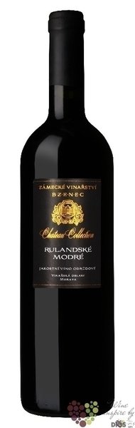 Rulandsk modr  Chateau Collection  jakostn vno odrdov Zmeck vinastvBzenec    0.75 l
