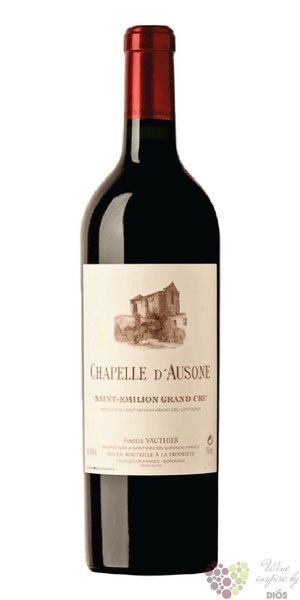 Chapelle dAusone 2017 Saint Emilion 2nd wine Chateau Ausone  0.75 l