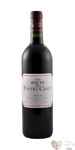 les Hauts de Pontet 2007 Pauillac second wine of Chateau Pontet Canet     0.75 l