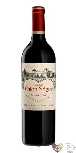 Chateau Calon Segur 2016 Saint Estephe 3me Grand cru class en 1855  0.75 l