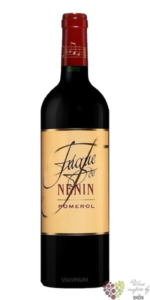 Fugue de Nenin Pomerol  2017 Pomerol Aoc second wine Chateau Nenin  0.75 l
