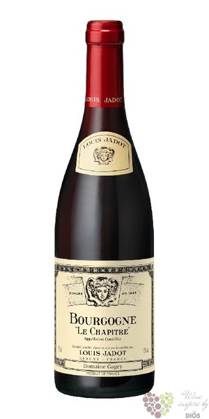 Bourgogne rouge  le Chapitre  Aoc 2019 maison Louis Jadot  0.75 l