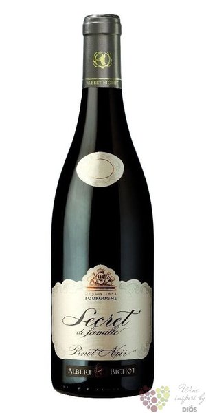 Bourgogne Pinot noir  Secret de famille  Aoc 2020 domaine Albert Bichot  0.75 l