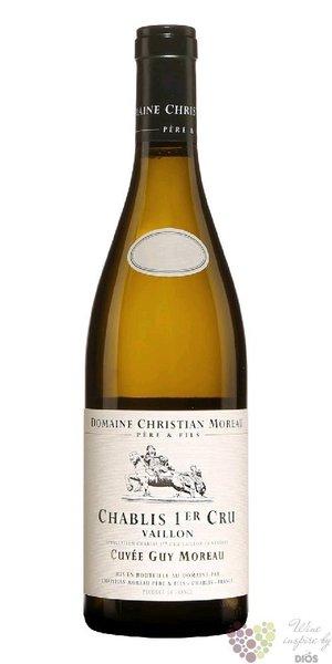 Chablis 1er cru  Vaillons  2023 domaine Christian Moreau  0.75 l