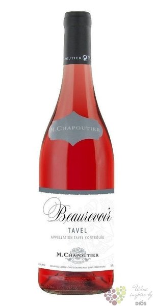Tavel ros  Beaurevoir  Aoc 2020 maison M.Chapoutier  0.75 l