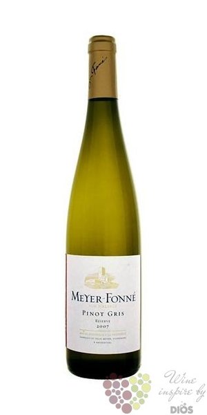 Pinot gris  Reserve  2019 vin dAlsace Aoc domaine Meyer Fonne    0.75 l