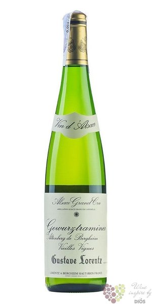 Gewurztraminer Grand cru  Altenberg de Bergheim  2012 vin dAlsace Gustave Lorentz  0.75 l