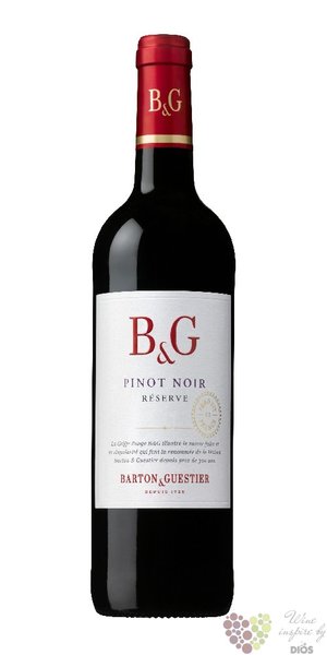 Pinot noir „ Réserve ” 2015 Barton &amp; Guestier    0.75 l