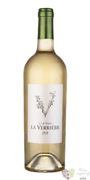 Chateau la Verriere blanc 2020 Bordeaux Aoc  0.75 l