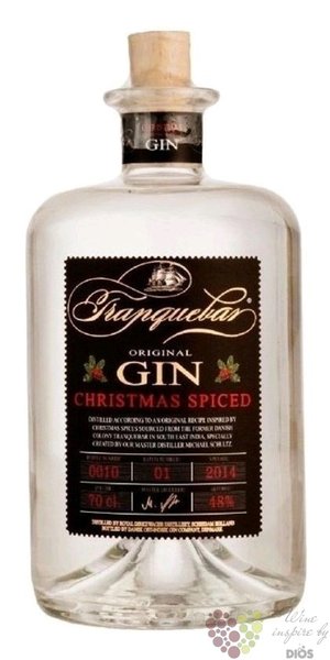 Tranquebar  Christmas spiced  small batch Danish gin 48% vol.  0.70 l
