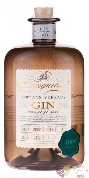 Tranquebar  400 anniversary  small batch Danish gin 45% vol.  0.70 l