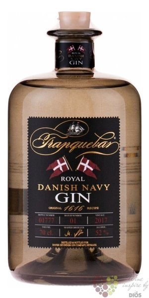 Tranquebar  Royal Danish Navy  small batch Danish gin 52% vol.  0.70 l