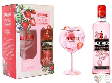 Beefeater  Pink  glass set of flavored English gin 37.5% vol.  0.70 l