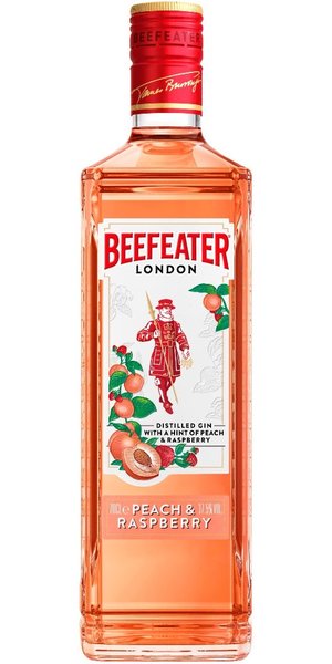 Beefeater  Peach &amp; Raspberry  English flavored gin  37.5%0.70l