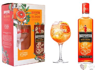 Beefeater  Blood Orange  glass set English flavored gin 37.5% vol.  0.70 l