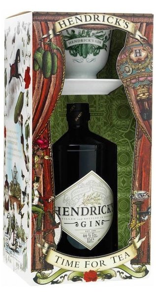 Hendricks gift set  Teatime set  small batch Scotch gin 41.4% vol.  1.00 l